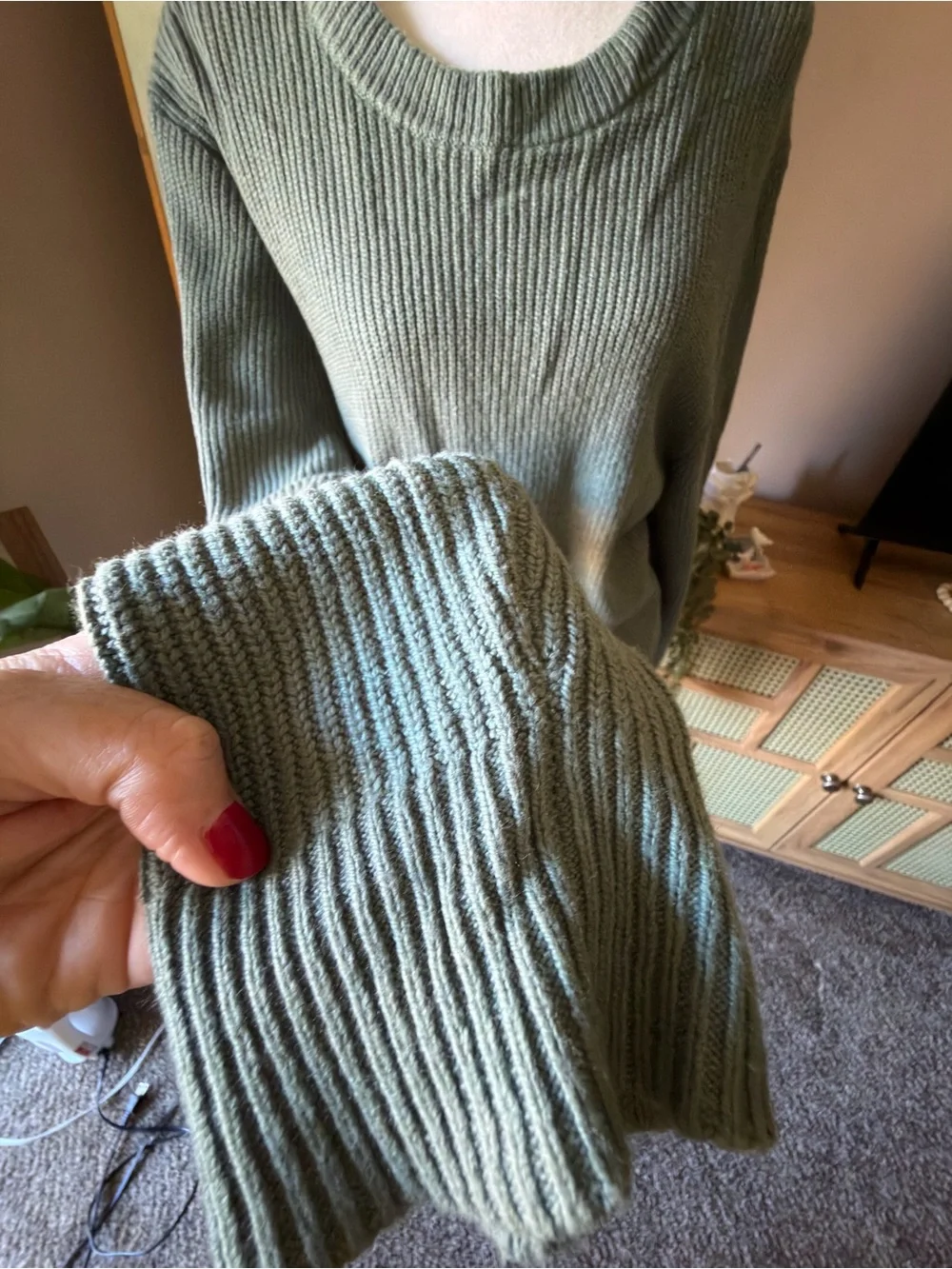 J.Crew Soft Knit Crewneck Sweater - Sage Green